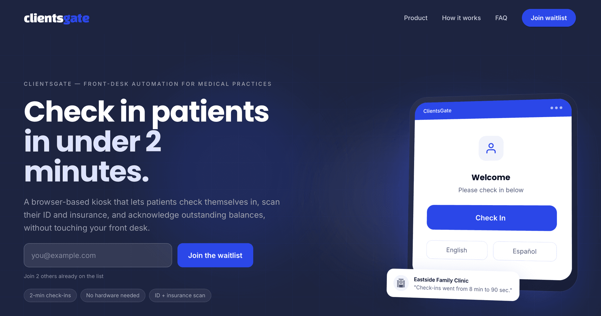ClientsGate website preview